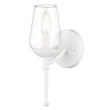 Golden 1210-1W TWP - Golden Lighting Regent 1-light Wall Sconce in Textured White Plaster